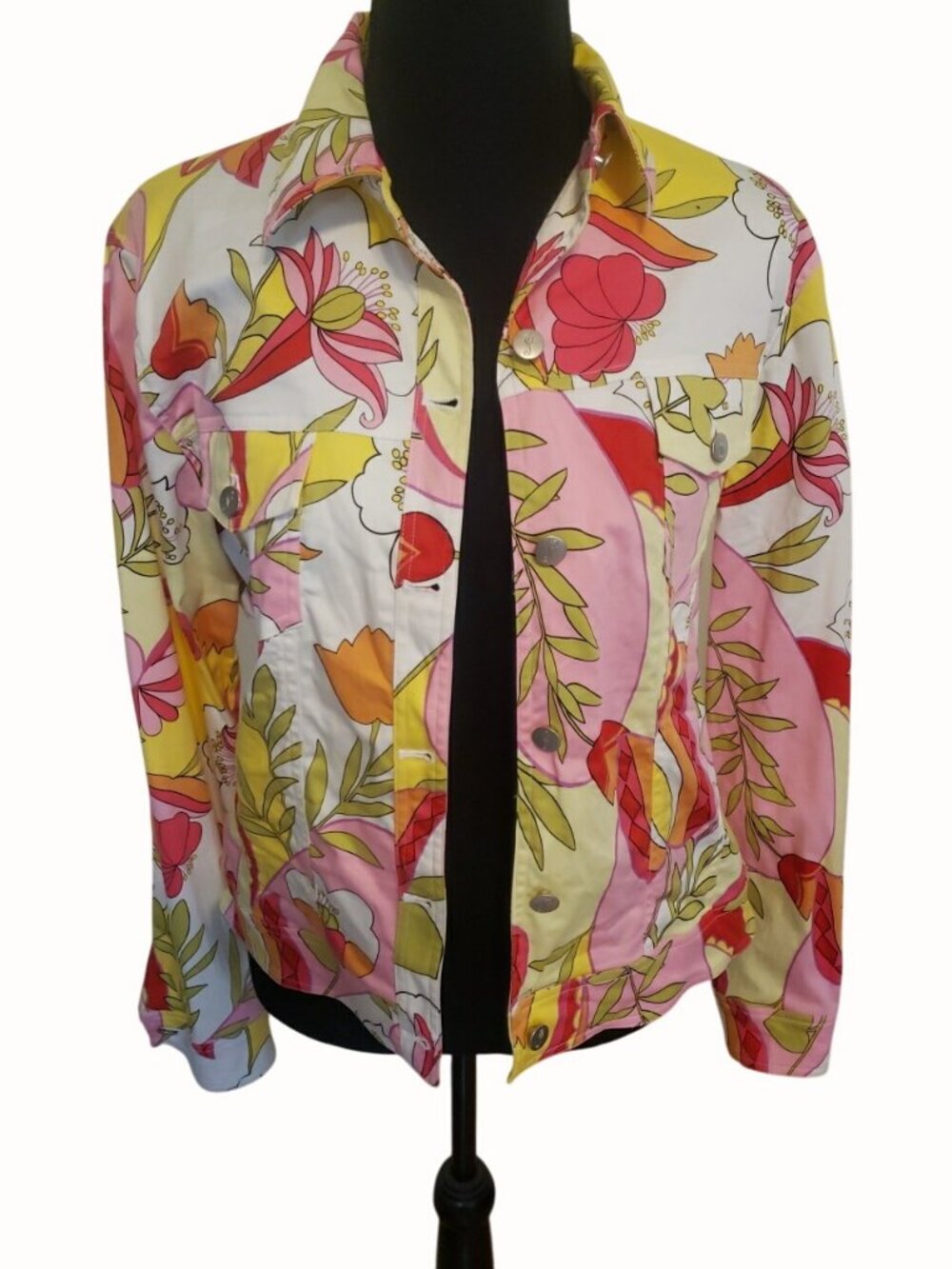 Tori Richard Honolulu Dress Jacket Set Womens 10 Dress 12 Jacket Tropical Cotton - Picture 11 of 15